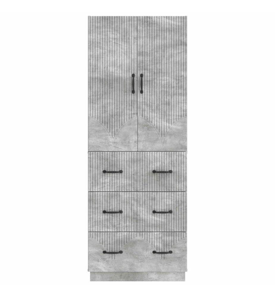 Ensemble de Meubles 2 pcs Gris béton 66 x 34,5 x 87 cm