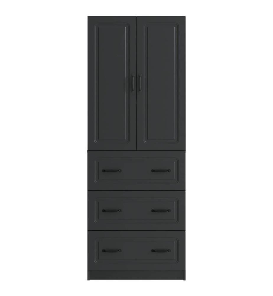 Ensemble de Meubles 2 pcs Noir 66 x 34,5 x 87 cm