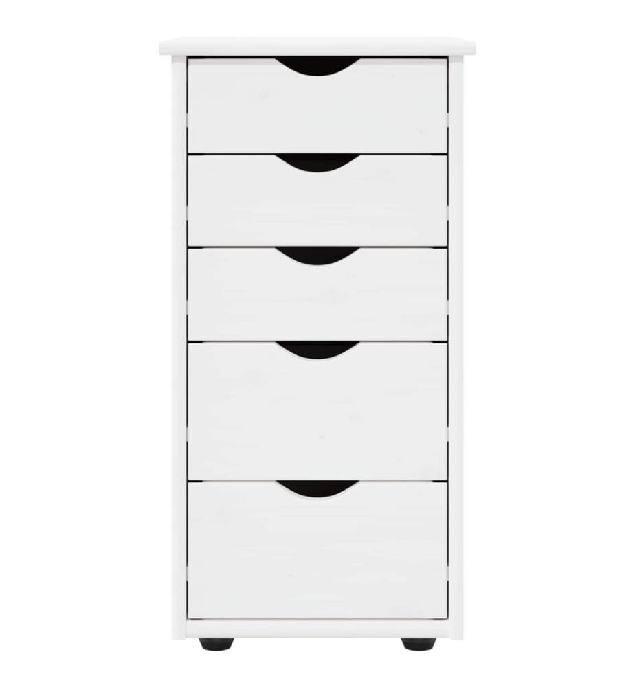 Schrank Weiss 34 x 39 x 61,5 cm Massivholz Kiefer