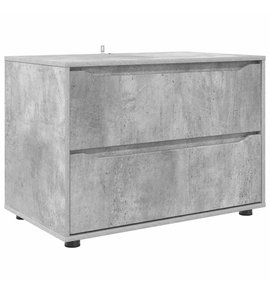 Aufbewahrungsschrank Beton Grau 80 x 48 x 57 cm Holzwerkstoff