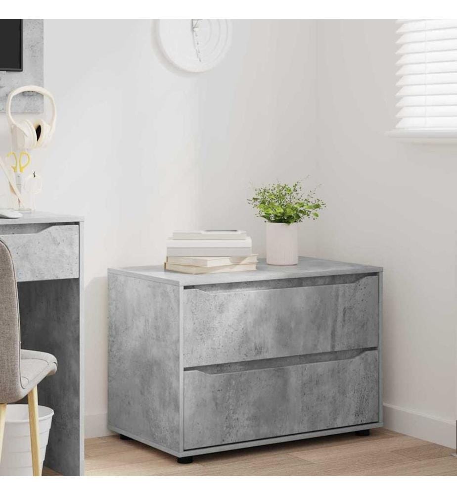Aufbewahrungsschrank Beton Grau 80 x 48 x 57 cm Holzwerkstoff