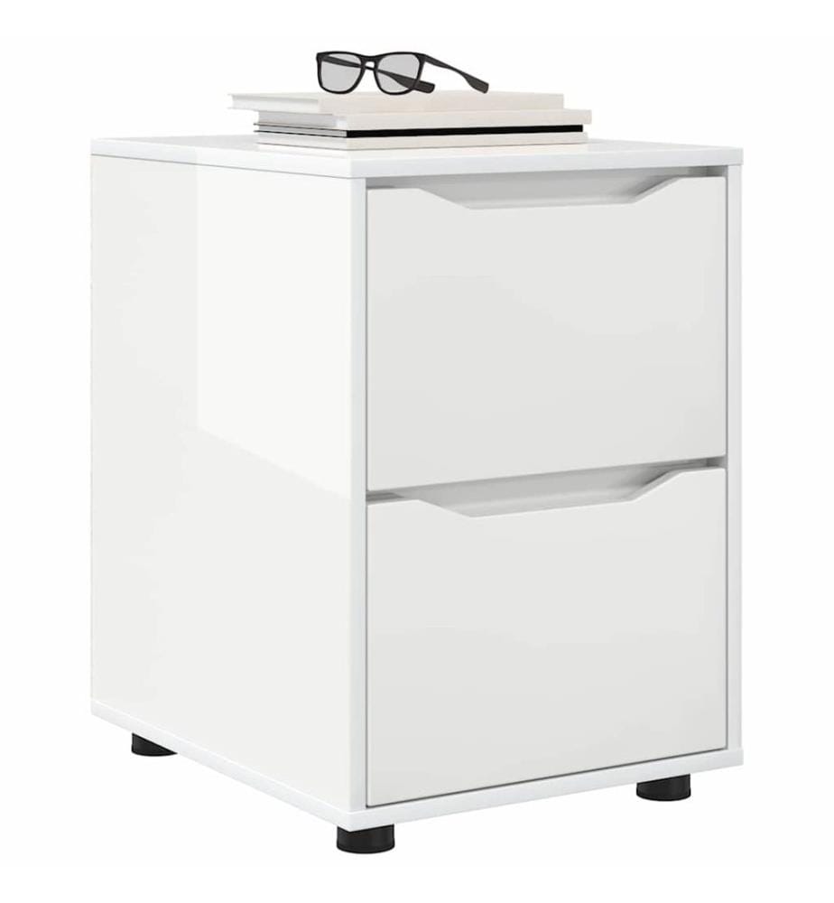 Aufbewahrungsschrank Hochglanz Weiss 40 x 48 x 57 cm