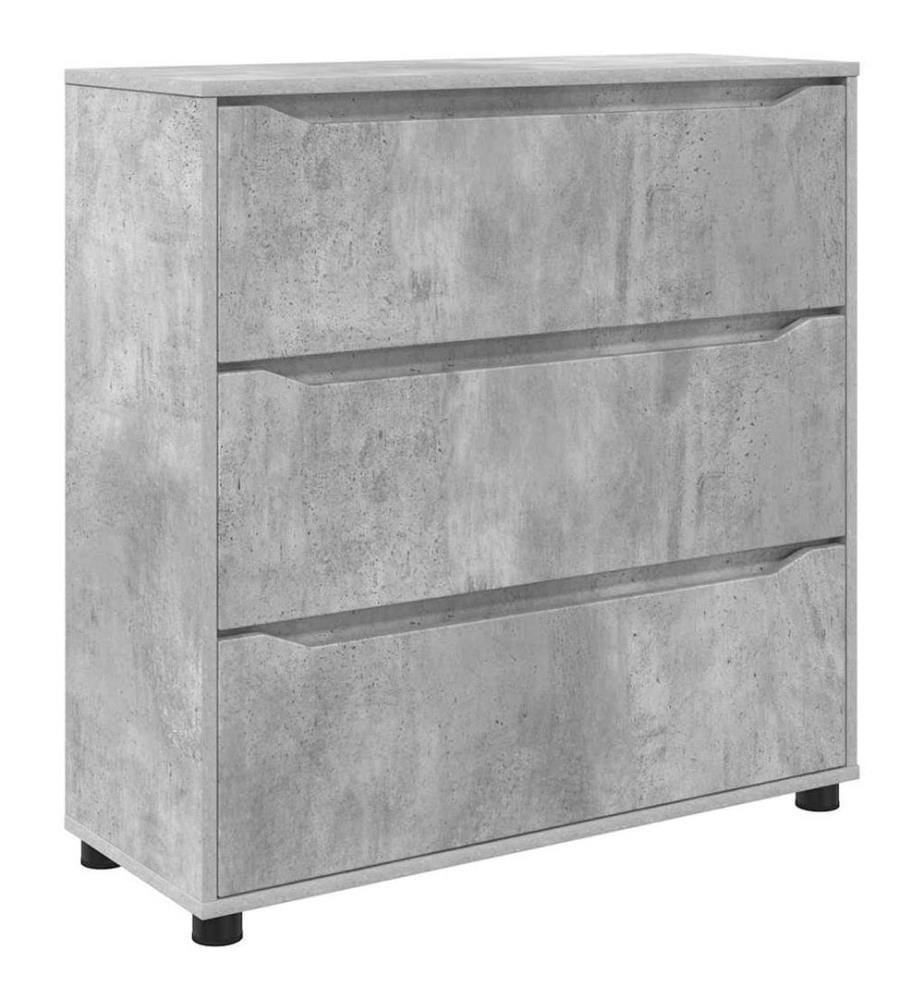 Aufbewahrungsschrank Beton Grau 80 x 31 x 81 cm Holzwerkstoff