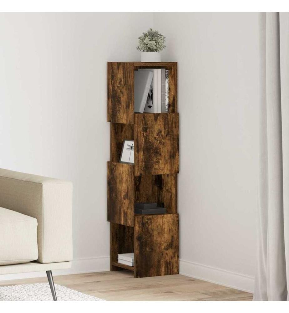 Eckschrank Geräucherte Eiche 25,5x25x102cm Holzwerkstoff