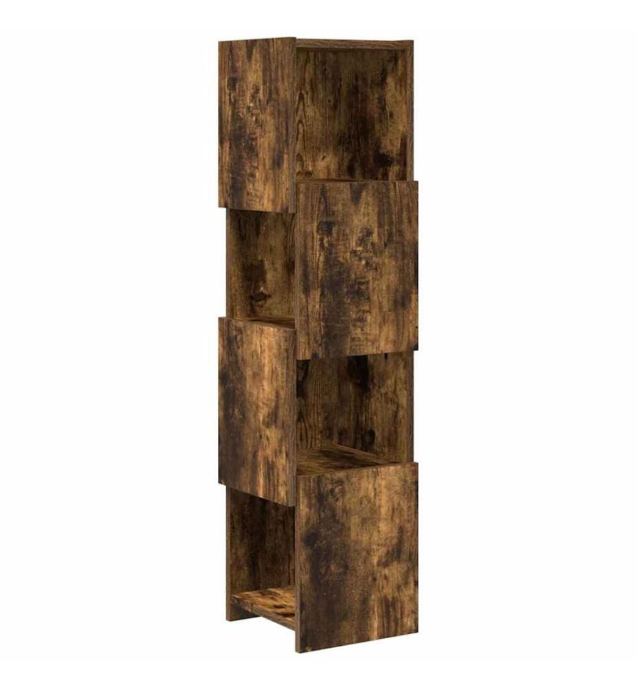 Eckschrank Geräucherte Eiche 25,5x25x102cm Holzwerkstoff