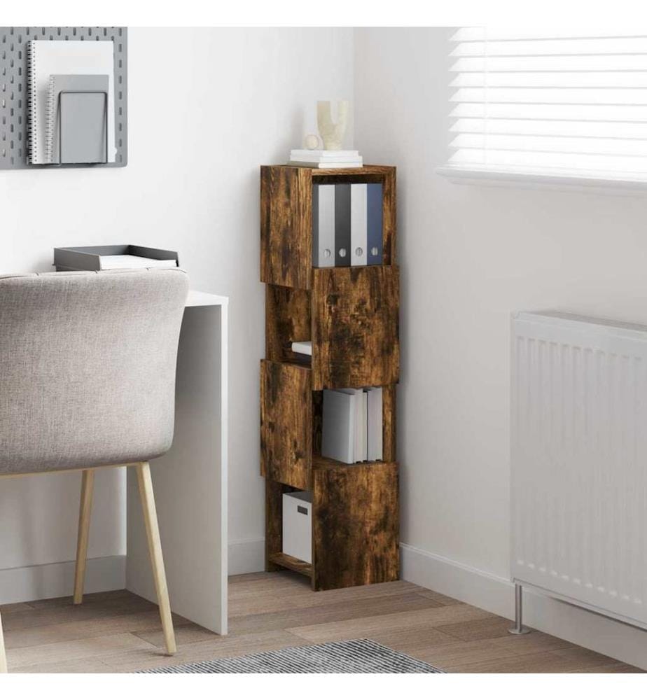 Eckschrank Geräucherte Eiche 25,5x25x102cm Holzwerkstoff