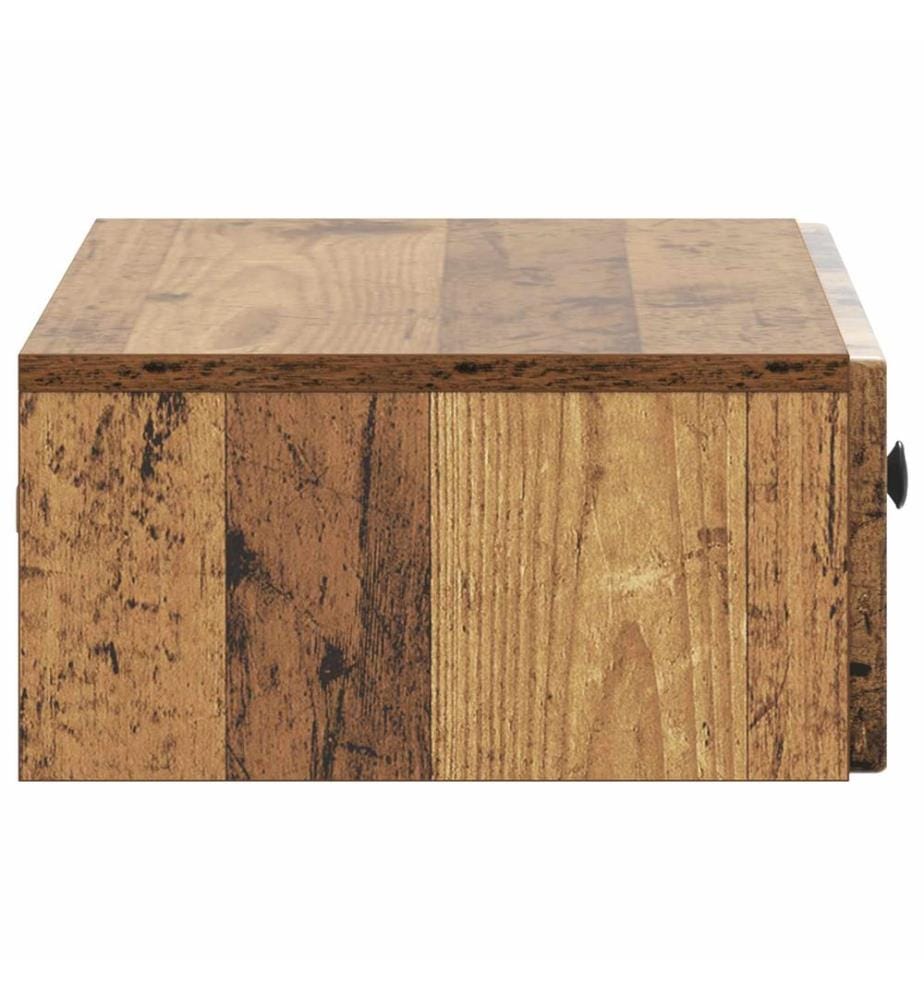 Wandmontierter Beistelltisch Altholz 59 x 34,5 x 17 cm