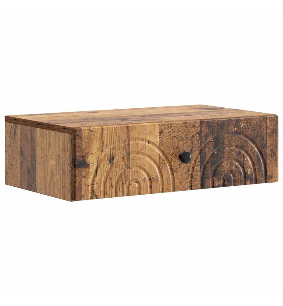 Wandmontierter Beistelltisch Altholz 59 x 34,5 x 17 cm
