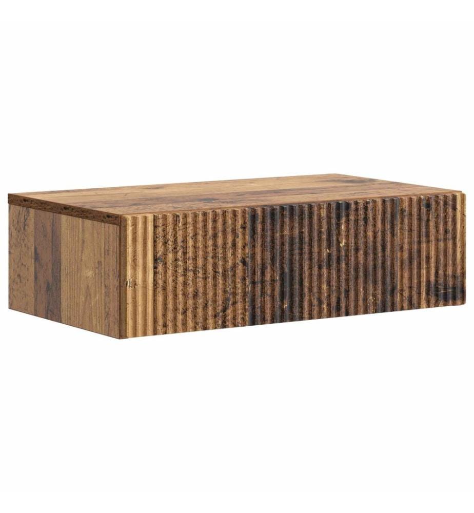 Wandmontierter Beistelltisch Altholz 59 x 34,5 x 17 cm