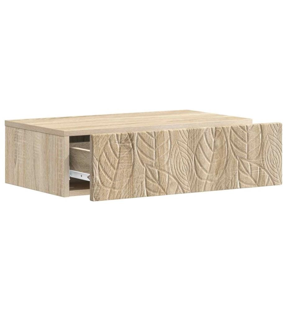 Wandmontierter Beistelltisch Sonoma-Eiche 59 x 34,5 x 17 cm