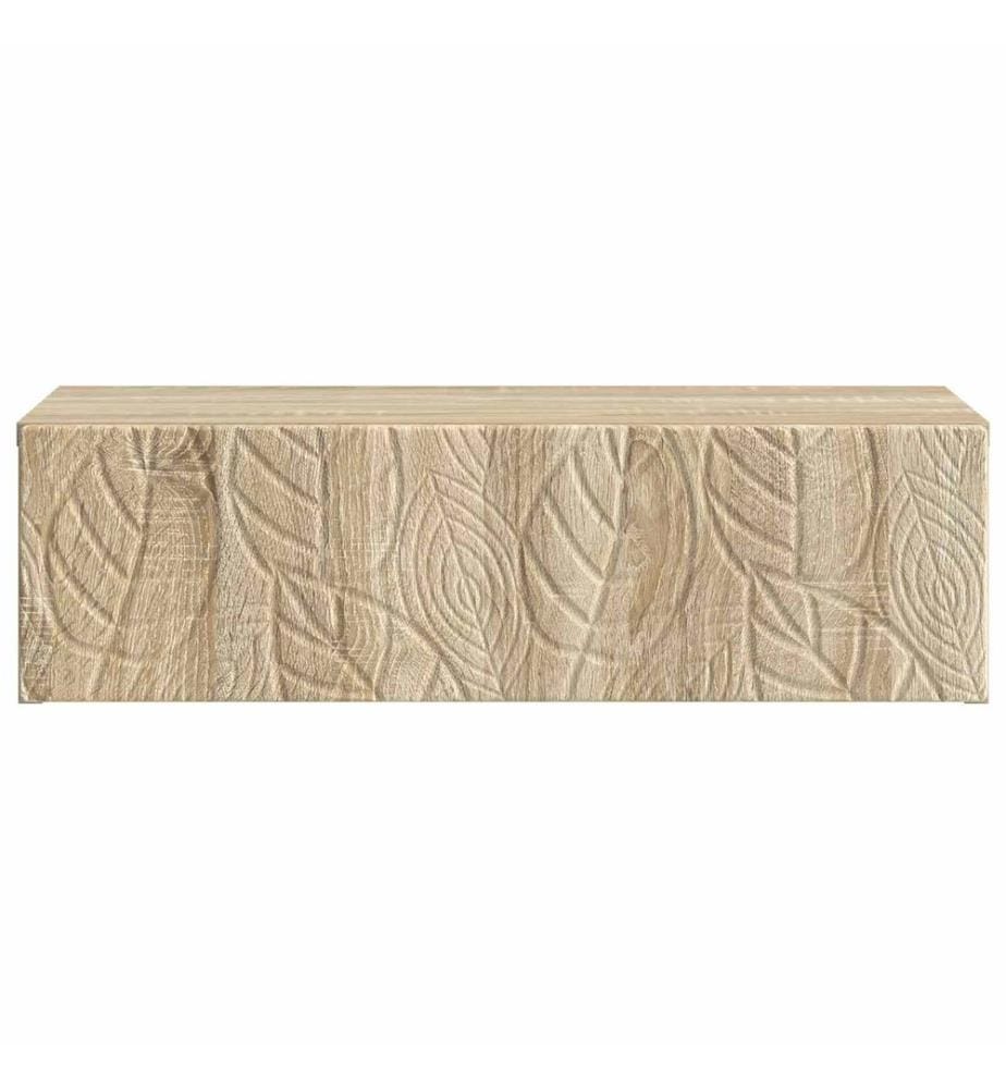 Wandmontierter Beistelltisch Sonoma-Eiche 59 x 34,5 x 17 cm