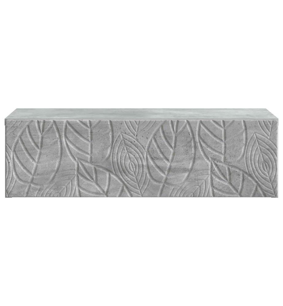 Wandmontierter Beistelltisch Betongrau 59 x 34,5 x 17 cm