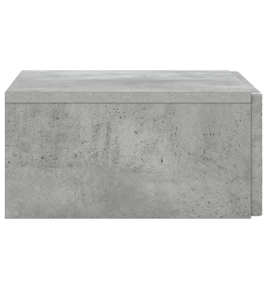 Wandmontierter Beistelltisch Betongrau 59 x 34,5 x 17 cm
