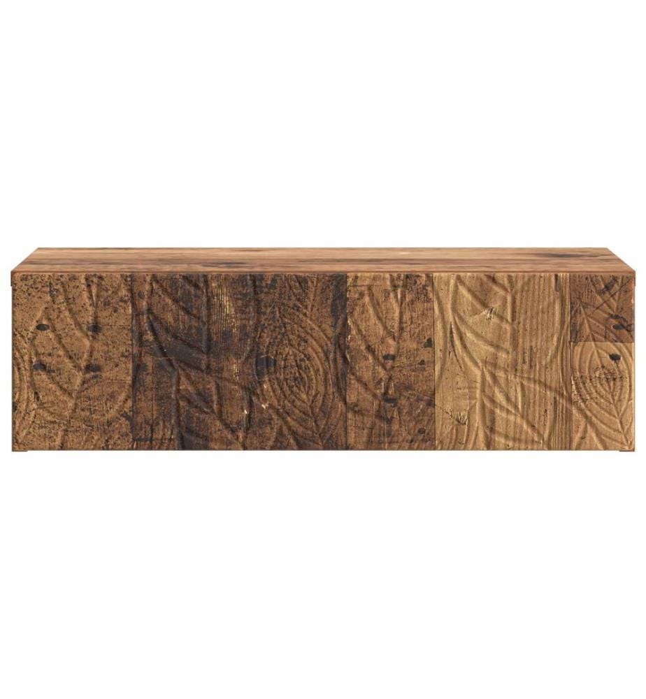 Wandmontierter Beistelltisch Altholz 59 x 34,5 x 17 cm