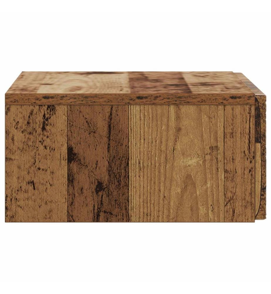 Wandmontierter Beistelltisch Altholz 59 x 34,5 x 17 cm