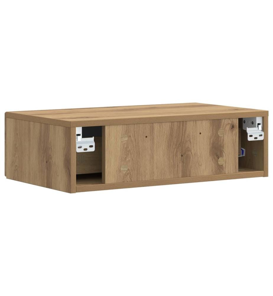 Wandmontierter Beistelltisch Artisan-Eiche 59 x 34,5 x 17 cm