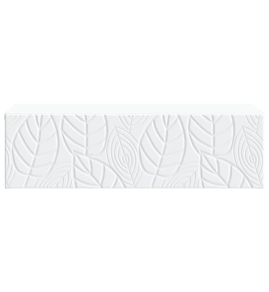 Wandmontierter Beistelltisch Weiss 87,5 x 34,5 x 17 cm