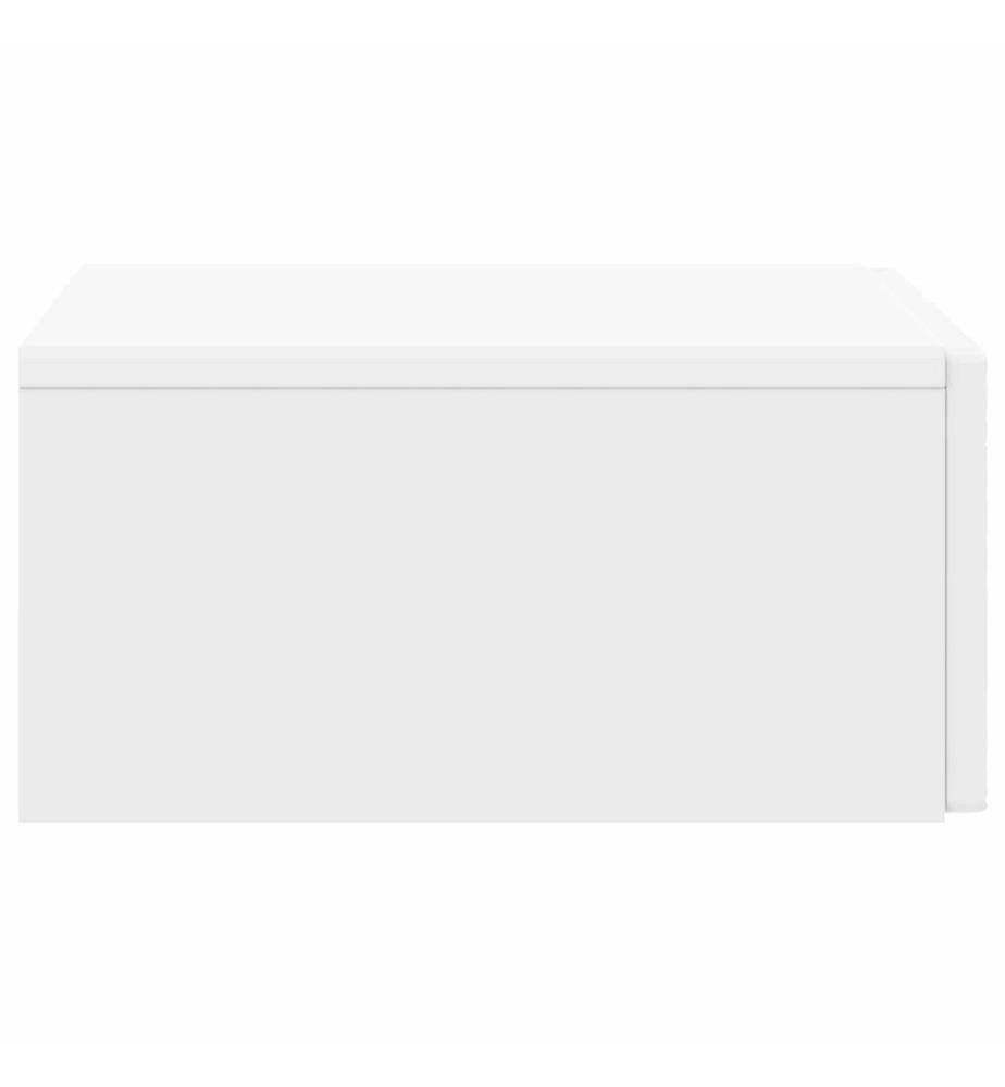 Wandmontierter Beistelltisch Weiss 87,5 x 34,5 x 17 cm