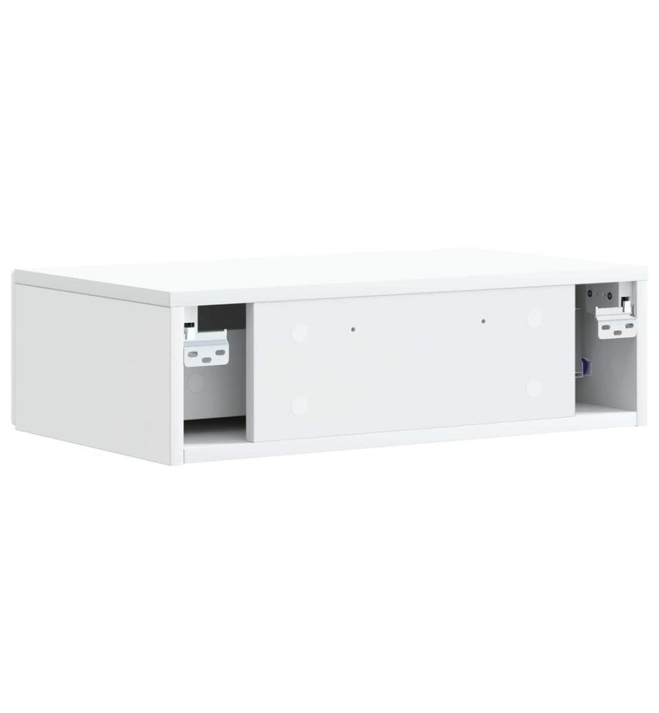 Wandmontierter Beistelltisch Weiss 87,5 x 34,5 x 17 cm