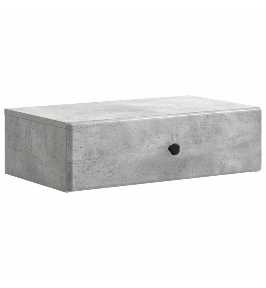 Wandmontierter Beistelltisch Betongrau 59 x 34,5 x 17 cm