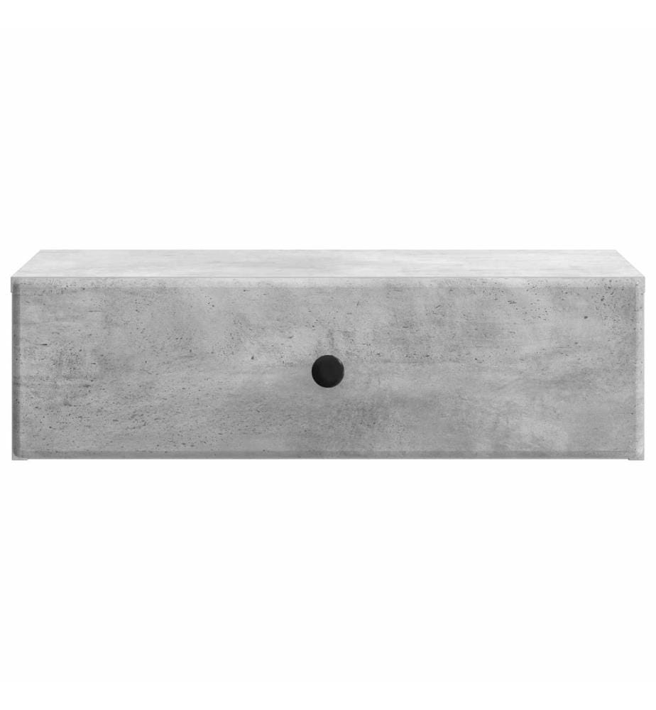 Wandmontierter Beistelltisch Betongrau 59 x 34,5 x 17 cm