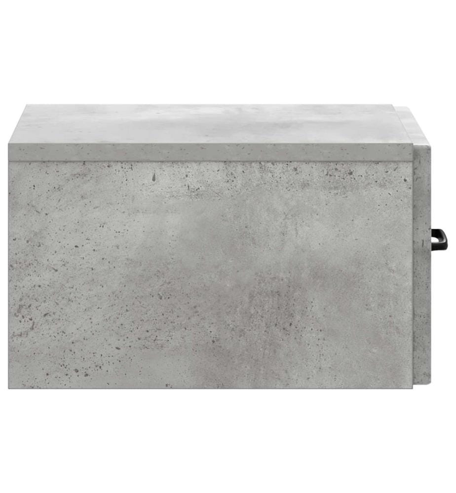 Wandmontierter Beistelltisch Betongrau 59 x 34,5 x 17 cm