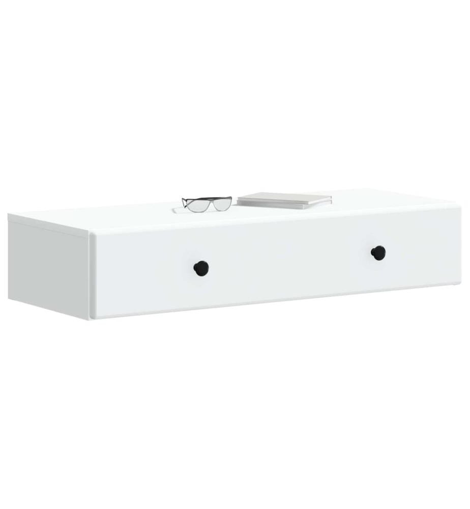 Wandmontierter Beistelltisch Weiss 87,5 x 34,5 x 17 cm