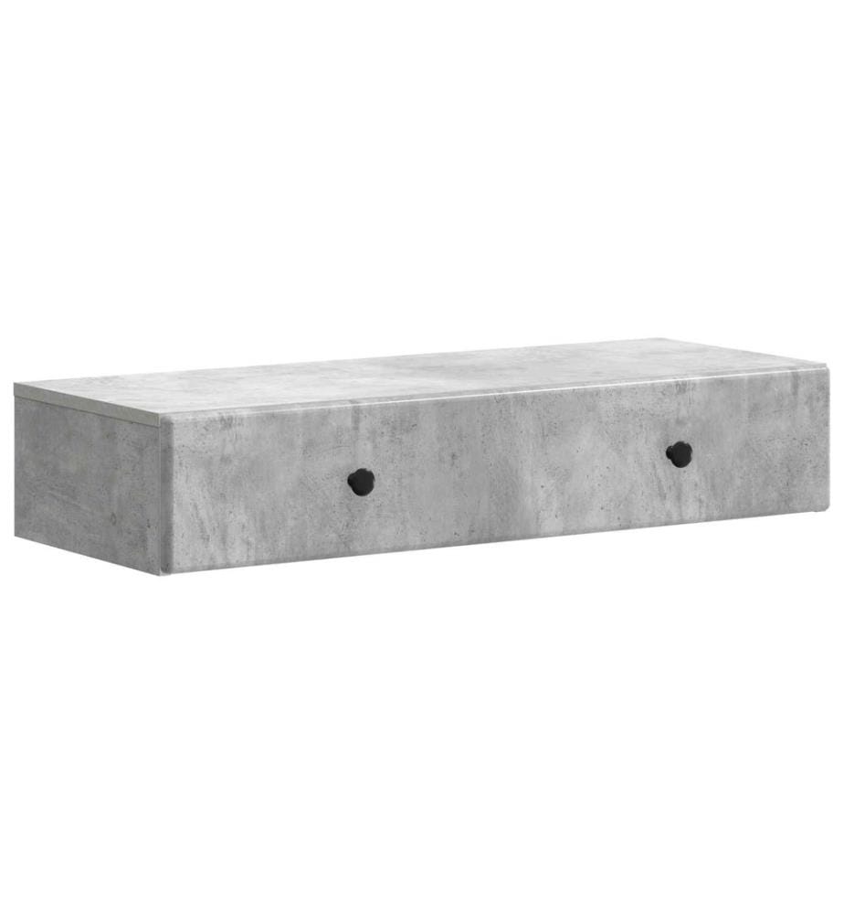 Wandmontierter Beistelltisch Betongrau 87,5 x 34,5 x 17 cm