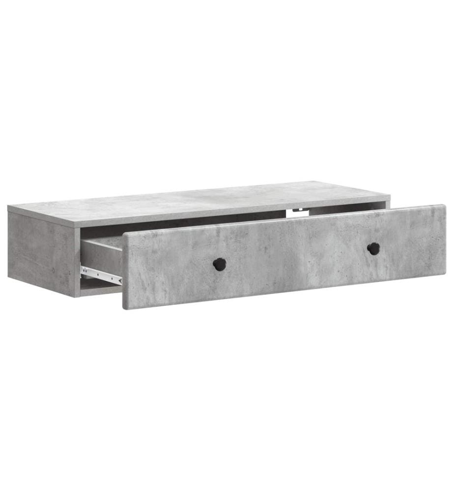 Wandmontierter Beistelltisch Betongrau 87,5 x 34,5 x 17 cm