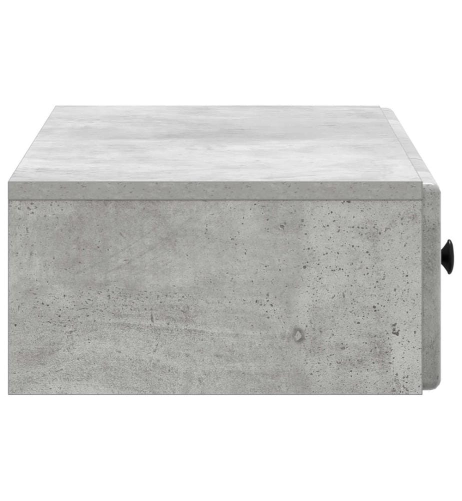 Wandmontierter Beistelltisch Betongrau 87,5 x 34,5 x 17 cm