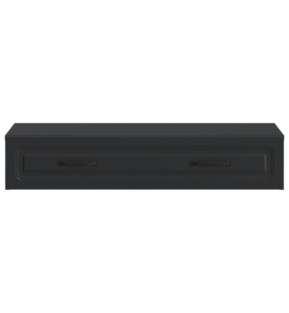 Wandmontierter Beistelltisch Schwarz 87,5 x 34,5 x 17 cm