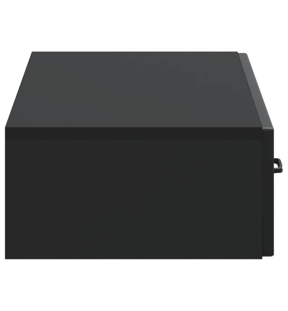 Wandmontierter Beistelltisch Schwarz 87,5 x 34,5 x 17 cm