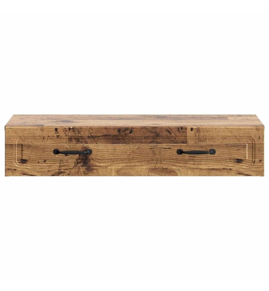 Wandmontierter Beistelltisch Altholz 87,5 x 34,5 x 17 cm