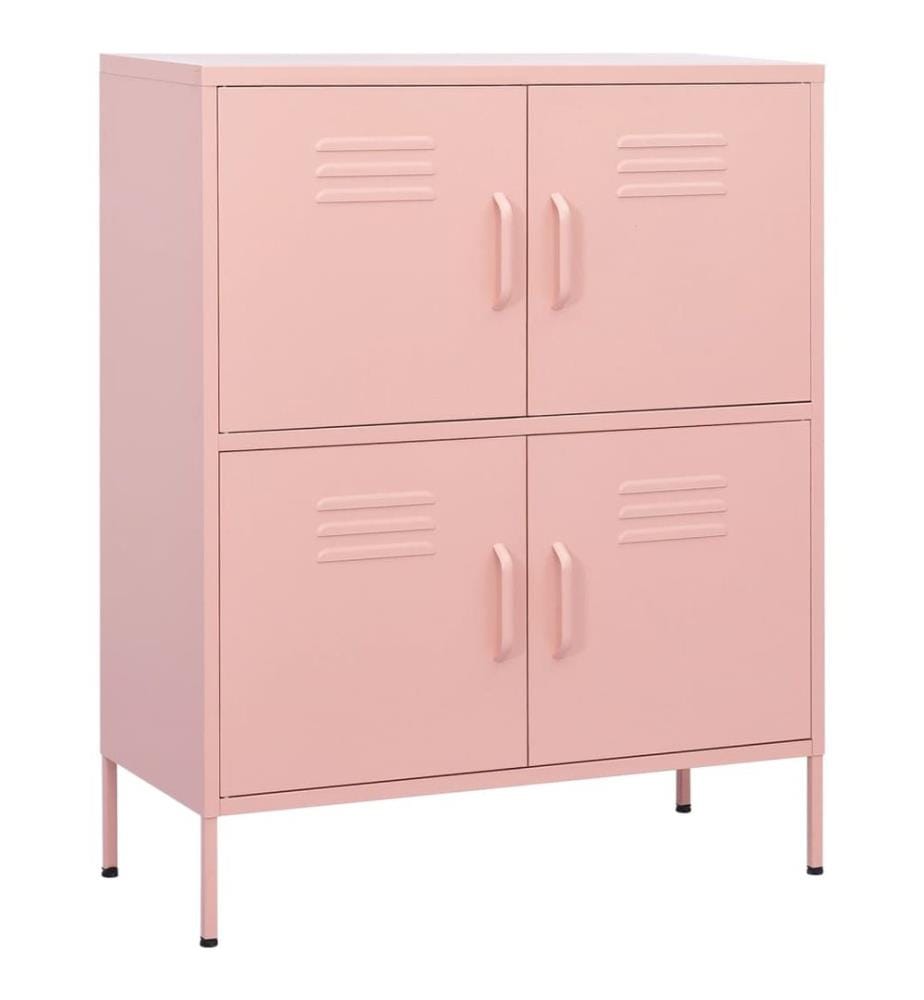 Lagerschrank Rosa 80x35x101,5 cm Stahl
