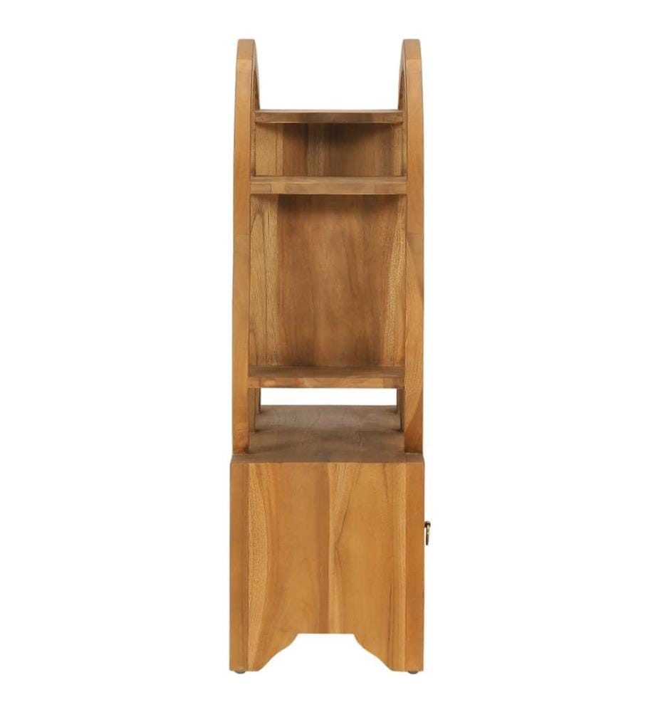Schrank mit Yin-Yang-Regal 68x26x83 cm Teak Massivholz