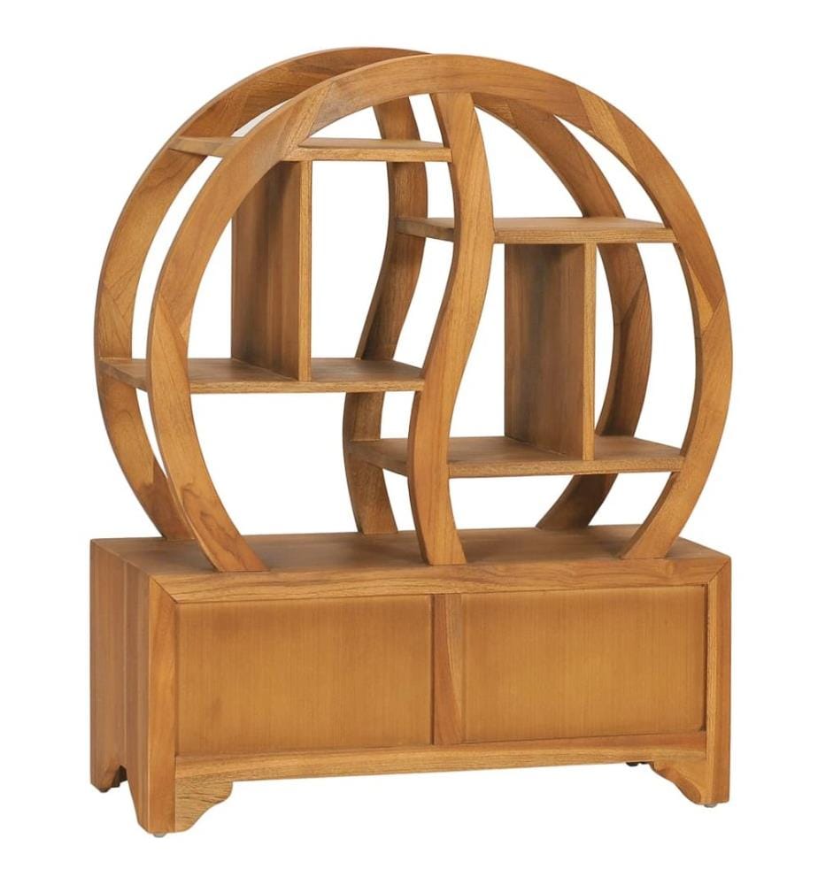 Schrank mit Yin-Yang-Regal 68x26x83 cm Teak Massivholz
