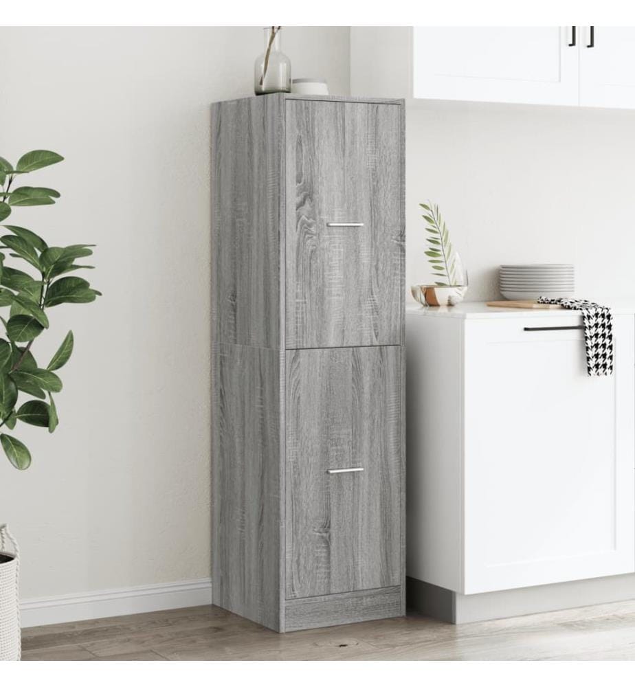 Apothekerschrank Grau Sonoma 40x41x144,5 cm Holzwerkstoff