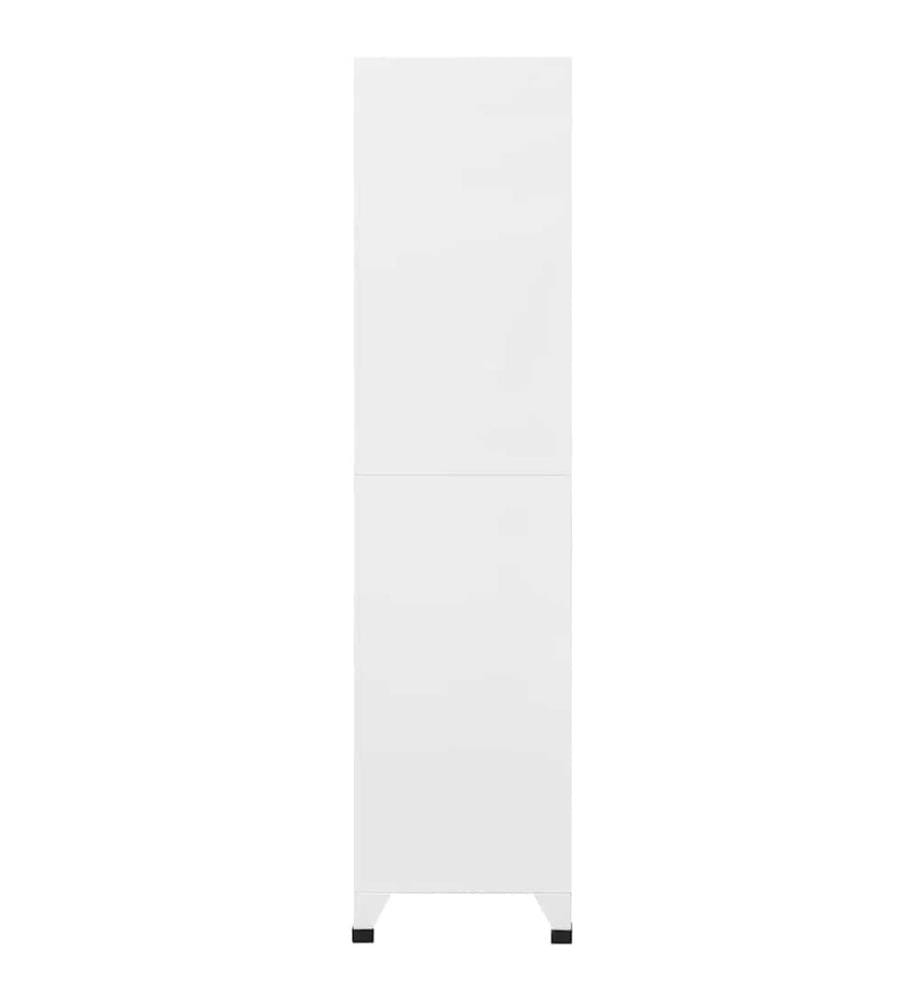 Schliessfachschrank Hellgrau 90x40x180 cm Stahl