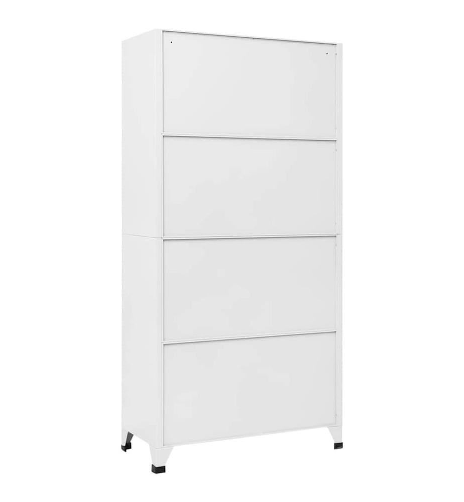 Schliessfachschrank Hellgrau 90x40x180 cm Stahl