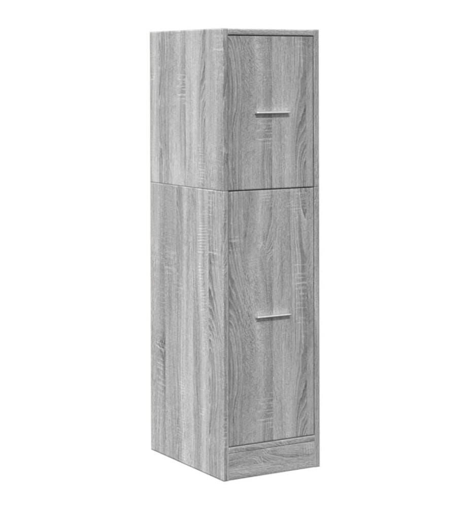 Apothekerschrank Grau Sonoma 30x41x118 cm Holzwerkstoff