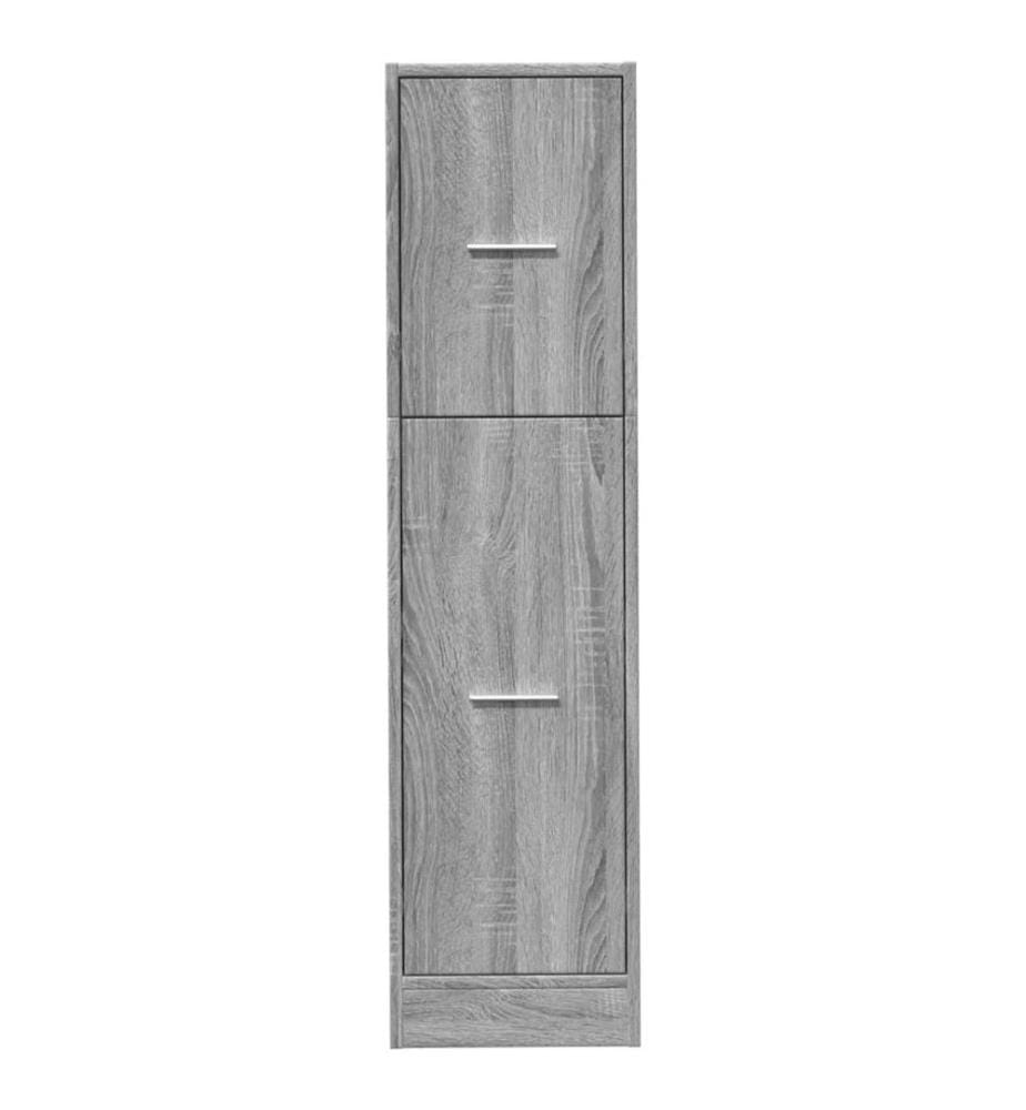 Apothekerschrank Grau Sonoma 30x41x118 cm Holzwerkstoff