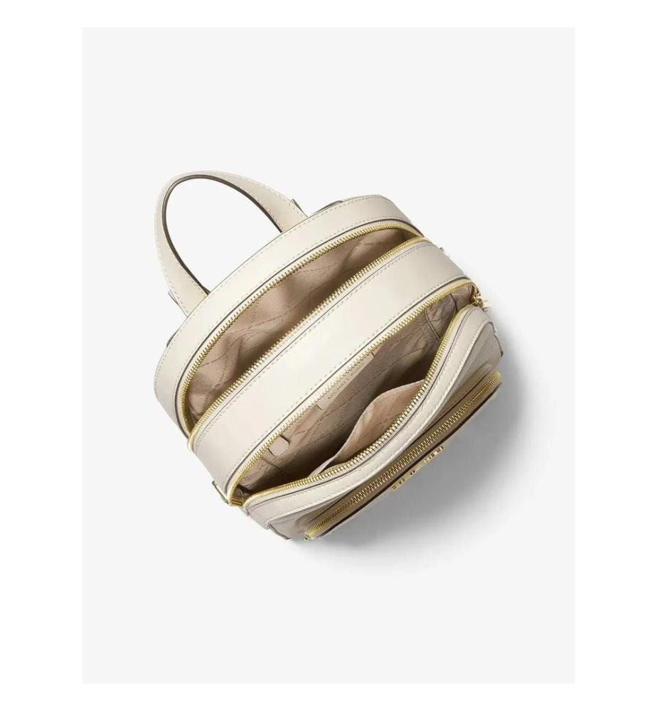 Sac à dos Jaycee moyen cuir grainé - Crème clair