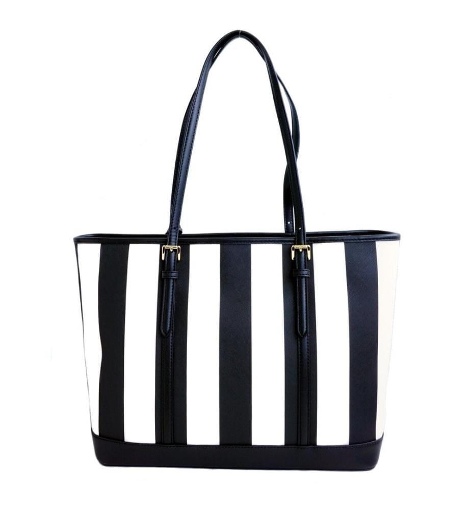 Sac Tote Jet Set Travel - Noir et Blanc
