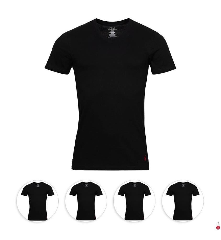 5er-Pack T-Shirts – Schwarz