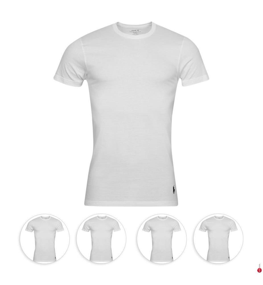 5er-Pack T-Shirts – Weiss