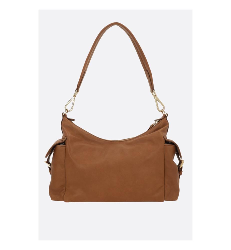 Grand sac transversal Explore en nappa – Caramel