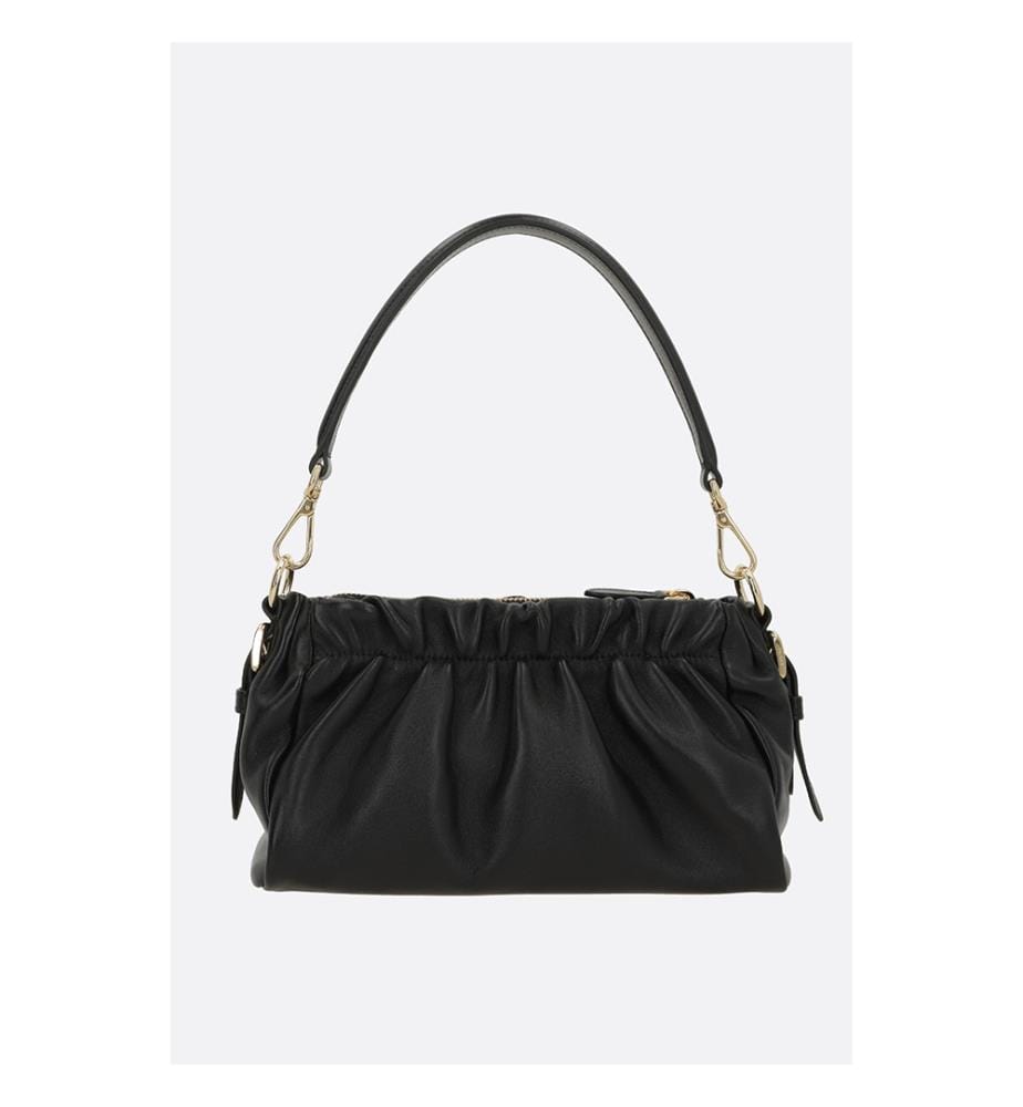 Borsa a tracolla in nappa - Nero