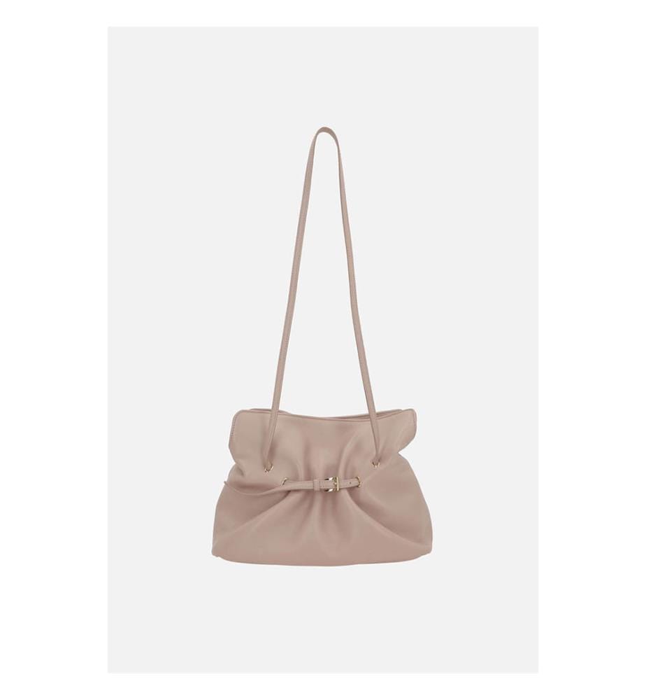 Borsa a tracolla piccola Dada in nappa - Rosa beige