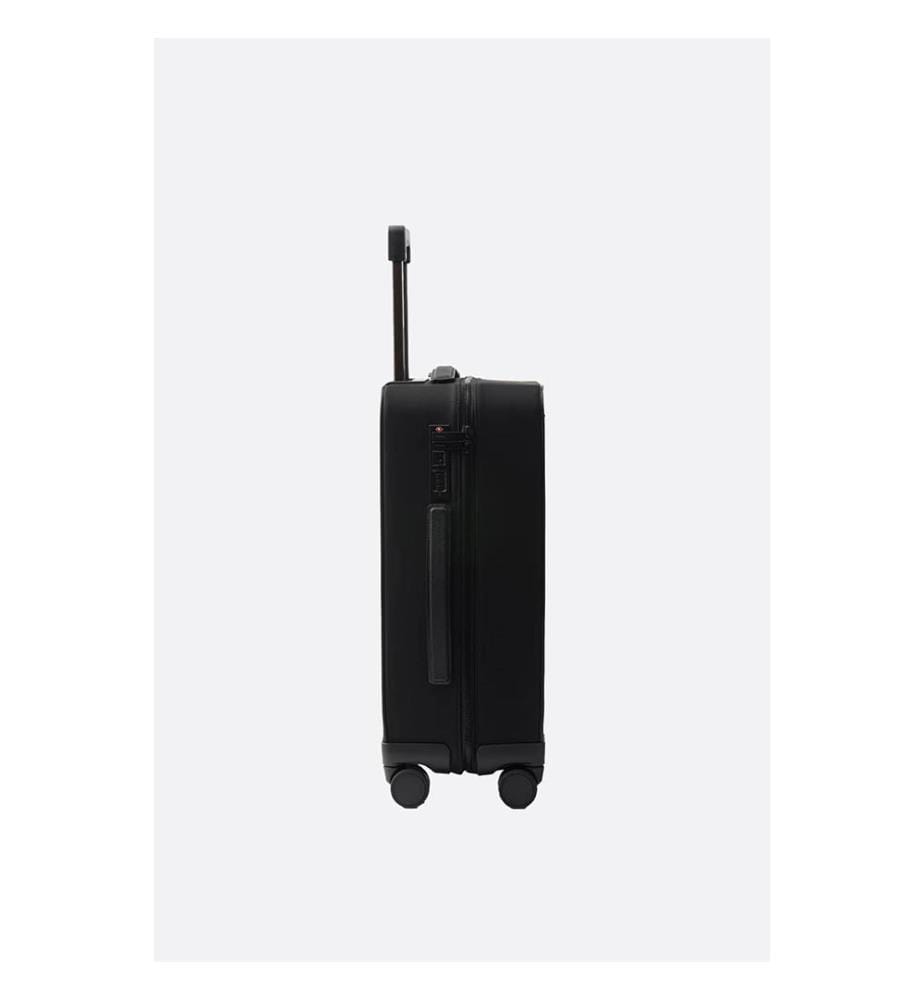 Trolley aus Nylon und Saffiano-Leder - Schwarz