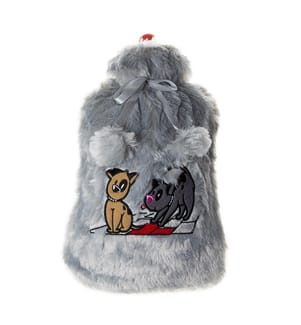 Bouillotte électrique Chien Gris - Noir